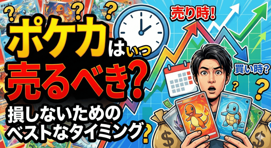 ポケカはいつ売るべき？損しないためのベストなタイミング